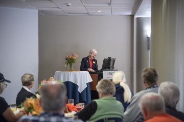 President Nesbitt speaks at 2026 Golden Pioneers luncheon.